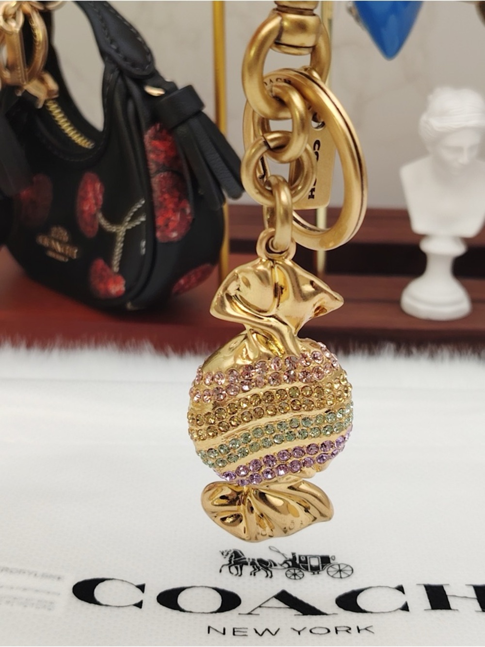 Coach Candy Bag Charm Keychain - Picture 7 of 8